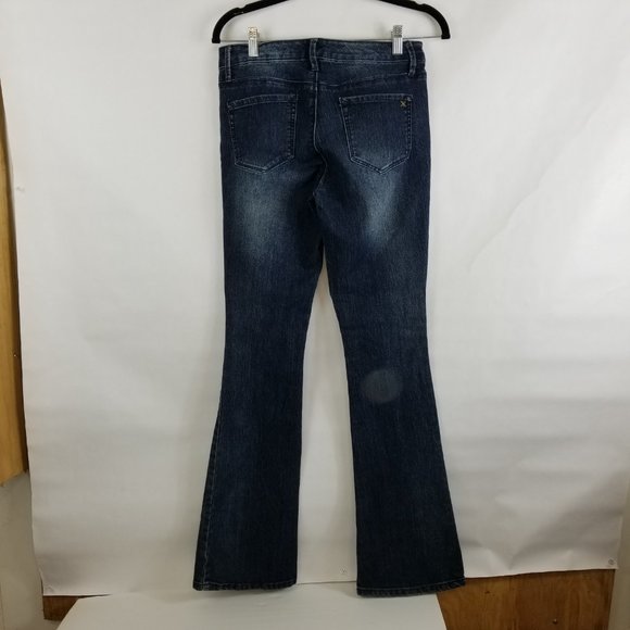 Khloe Kardashian Jeans Boot Cut Size 8 Blue - Picture 2 of 5